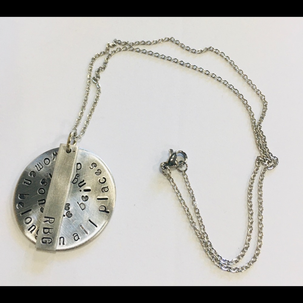 Ruth Bader Ginsberg Quote Necklace
